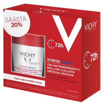 VICHY DEO 72H STRESS RESIST ANTIPERSPIRANT ROLL-ON 2X50 ML