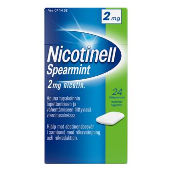 NICOTINELL SPEARMINT LÄÄKEPURUKUMI 2MG