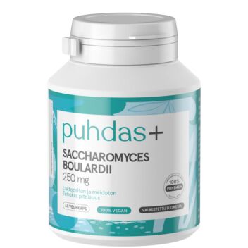 PUHDAS+ SACCHAROMYCES BOULARDII 250 MG VEGEKAPS 60 kpl