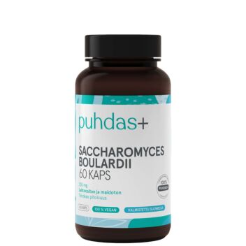 PUHDAS+ SACCHAROMYCES BOULARDII 250 MG VEGEKAPS 60 kpl