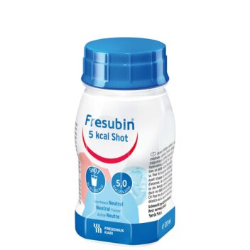 FRESUBIN 5 KCAL SHOT NEUTRAL NESTE, TÄYDENNYSRAVINTOVALMISTE NEUTRAALI 4 X 120 ML