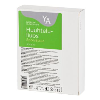 YA NATRIUMKLORIDI 0,9% HUUHTELULIUOS AMPULLI 20X10 ML