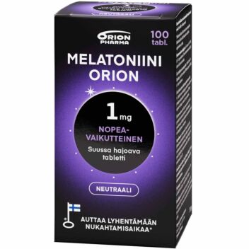 MELATONIINI ORION 1MG SUUSSA HAJOAVA TABL 100 KPL