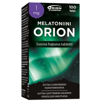 MELATONIINI ORION 1MG SUUSSA HAJOAVA TABL 100 KPL