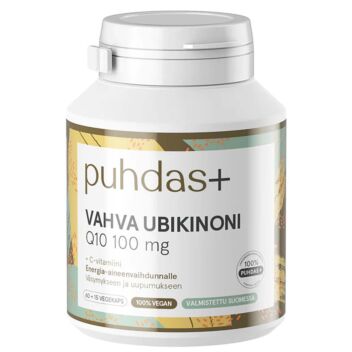 Puhdas+ Caps Vahva Ubikinoni 100 Mg kaps 60+15 KPL | Ubikinoni ja muut tuotteet
