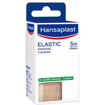 HANSAPLAST MED ELASTINEN TUKISIDE 8CMX5M 1 RLL