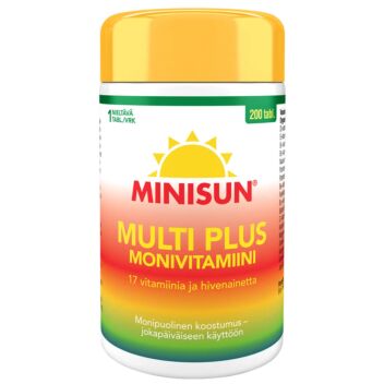 MINISUN MONIVITAMIINI MULTI PLUS 200 TABL