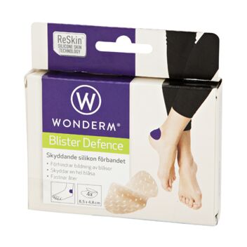 WONDERM BLISTER DEFENCE SUOJAAVA SILIKONISIDOS 8,5X4,8CM 4 KPL