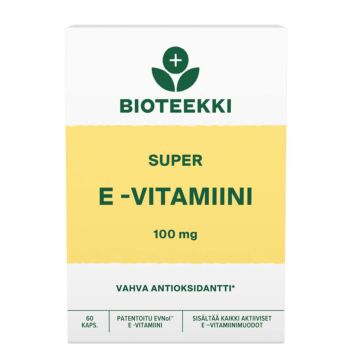 BIOTEEKKI SUPER E-VITAMIINI KAPS 60 kpl