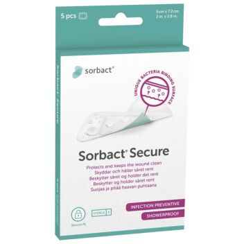 SORBACT SECURE 5CM X 7,2CM 5 KPL 98147 