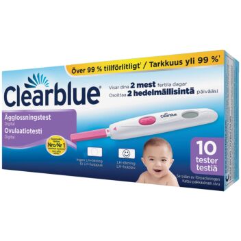 OVULAATIOTESTI CLEARBLUE DIGITAALINEN 10 KPL