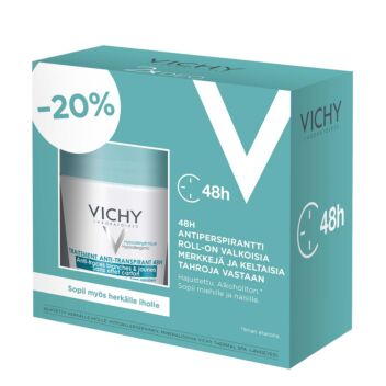 VICHY DEO 48H ANTIPERSPIRANT ANTI-TRACE ROLL-ON 2X50 ML