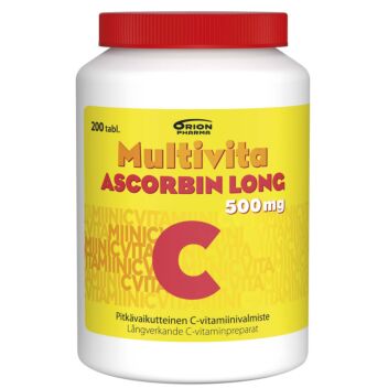 MULTIVITA ASCORBIN LONG 500 MG TABL 200 KPL