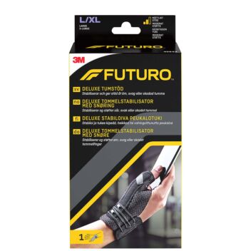 FUTURO DELUXE STABILOIVA PEUKALOTUKI L/XL MUSTA 1 KPL