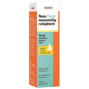 NASO FRESH SEESAMIÖLJY RATIOPHARM NENÄSUIHKE 10 ML