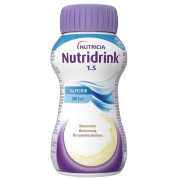 NUTRIDRINK BANAANI NESTE, TÄYDENNYSRAVINTOVALMISTE 4 X 200 ML