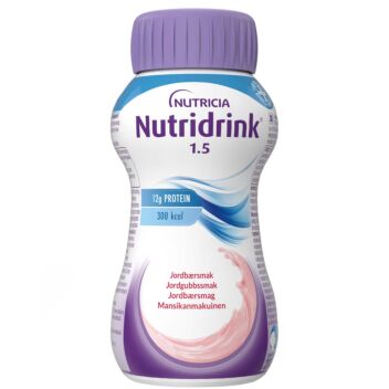 NUTRIDRINK MANSIKKA NESTE, TÄYDENNYSRAVINTOVALMISTE 4 X 200 ML