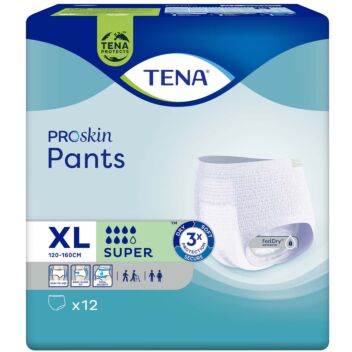 TENA PROSKIN PANTS SUPER XL 12 KPL