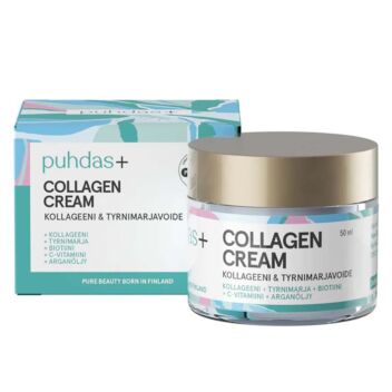 PUHDAS+ COLLAGEN CREAM KOLLAGEENI & TYRNIMARJAVOIDE 50 ml