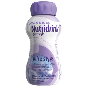 NUTRIDRINK JUICE STYLE MUSTAHERUKKA NESTE, TÄYDENNYSRAVINTOVALMISTE 4 X 200 ML