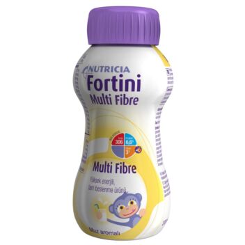 FORTINI MULTI FIBRE NESTE, LASTEN TÄYDENNYSRAVINTOVALMISTE BANAANI 4 X 200 ML