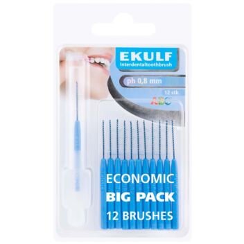 HAMMASVÄLIHARJA EKULF PH ABC 0,8 MM SININEN 12 KPL