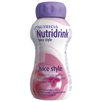 NUTRIDRINK JUICE STYLE MANSIKKA NESTE, TÄYDENNYSRAVINTOVALMISTE 4 X 200 ML