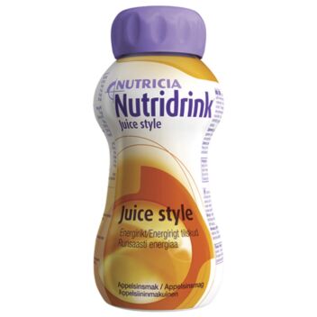 NUTRIDRINK JUICE STYLE APPELSIINI NESTE, TÄYDENNYSRAVINTOVALMISTE 4 X 200 ML