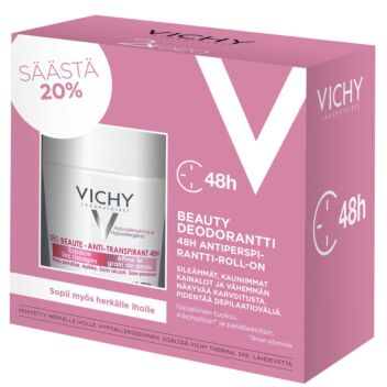 VICHY DEO 48H BEAUTY ANTIPERSPIRANT ROLL-ON 2X50 ML