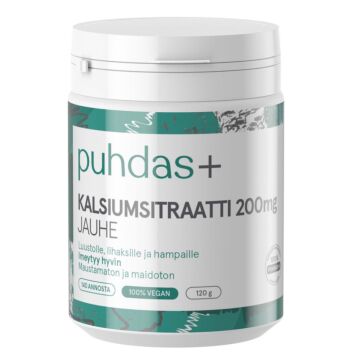 PUHDAS+ KALSIUMSITRAATTI 200 MG A6736 120 g