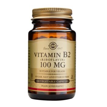 SOLGAR B2-VITAMIINI 100 MG KAPSELI 100 KPL