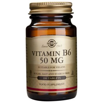 SOLGAR B6-VITAMIINI 50 MG TABLETTI 100 KPL