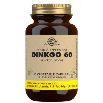 SOLGAR GINKGO BILOBA 60 KPL