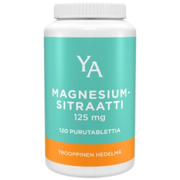 YA MAGNESIUMSITRAATTI 125 MG PURUTABL 120 KPL