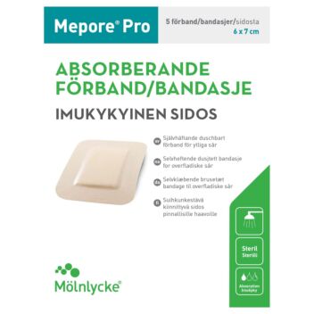 MEPORE PRO 6X7CM HAAVASIDOS SUIHKUNKESTÄVÄ 5 KPL