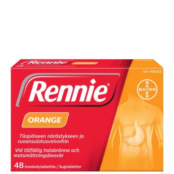 RENNIE ORANGE IMESKELYTABLETTI 48 fol