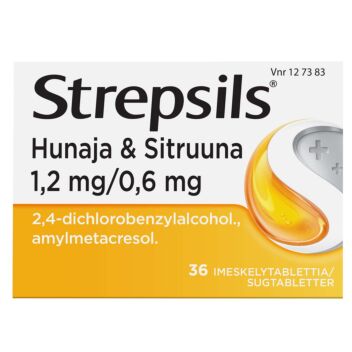 STREPSILS HUNAJA & SITRUUNA 1,2/0,6 mg IMESKELYTABLETTI 36 fol