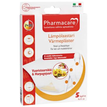 PHARMACARE LÄMPÖLAASTARI 9X14CM 5 kpl