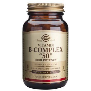 SOLGAR VITAMIN B-COMPLEX 50 KAPS 100 KPL