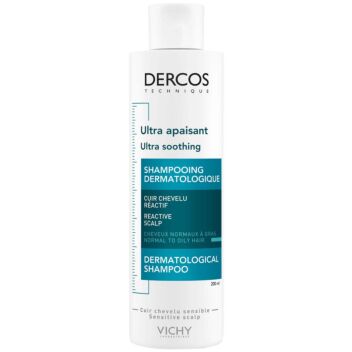 VICHY DERCOS ULTRA-SOOTHING SHAMPOO NORMAALI JA RASV. HIUSPOHJA 200 ML