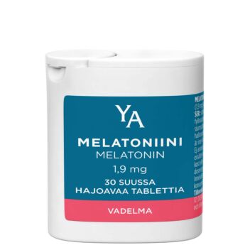 YA MELATONIINI 1,9 MG VADELMA SUUSSA HAJOAVA TABL 30 KPL