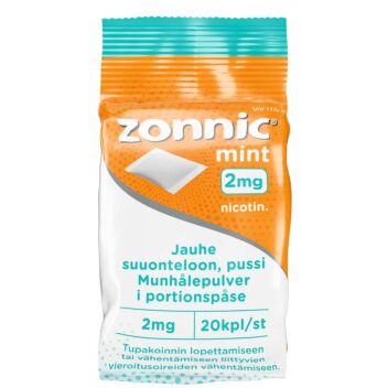 ZONNIC MINT 2 MG PUSSI SUUONTELOON 20 kpl