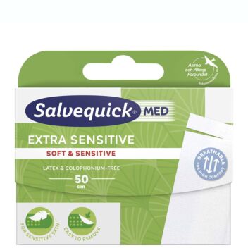 SALVEQUICK MED EXTRA SENSITIVE 50 CM LEIKATTAVA LAASTARI 1 KPL