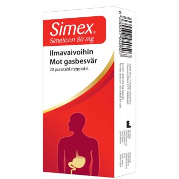 SIMEX 80 MG TABL 20 kpl