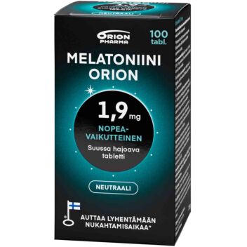 MELATONIINI ORION 1,9MG SUUSSA HAJOAVA TABL 100 KPL