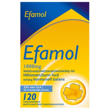 EFAMOL 1000MG HELOKKIÖLJY 120 KAPS