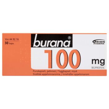 BURANA 100 MG PURUKAPSELI, PEHMEÄ 30 fol