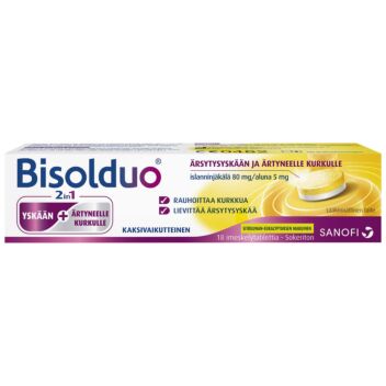 BISOLDUO SITRUUNA/EUKALYPTUS IMESKELYTABLETTI 18 KPL