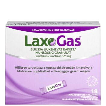 LAXOGAS 125 MG RAKEET ANNOSPSS 18 KPL