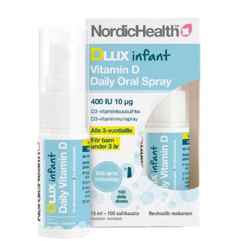 NORDIC HEALTH DLUX INFANT D3-SUUSUIHKE 10 MIKROG 15 ML